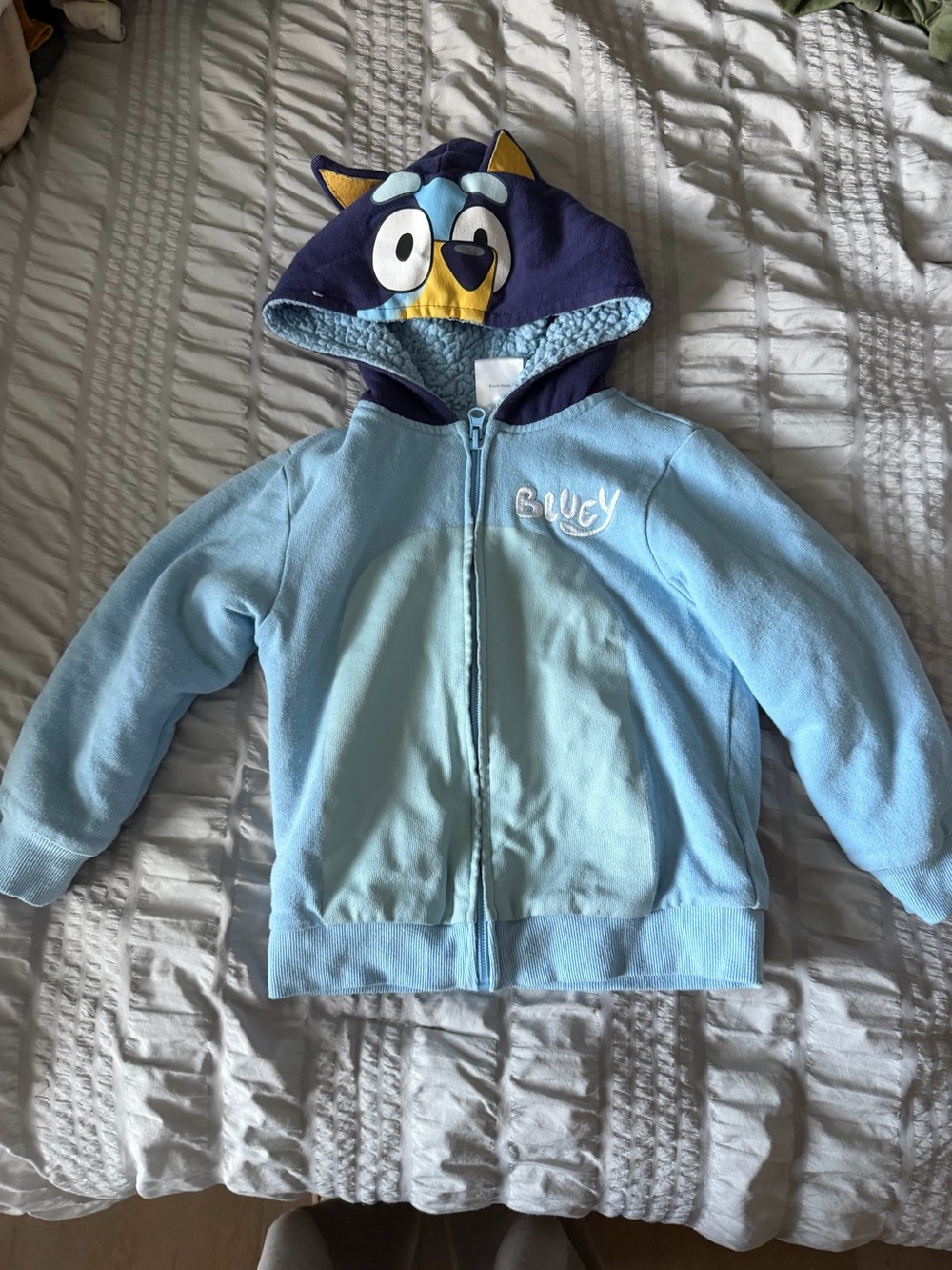 Blue Character Hooded Kids Jacket - 'Bluey' Inspired